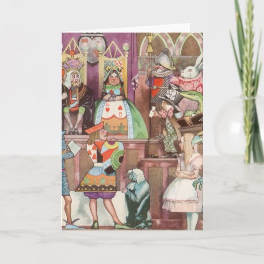 ヴィンテージの女王ワンダーランドのハート カード (正面)