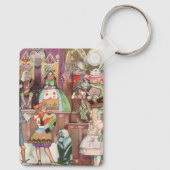 ヴィンテージの女王ワンダーランドのハート キーホルダー (裏面)