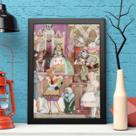 ヴィンテージの女王ワンダーランドのハート ポスター