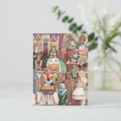 ヴィンテージの女王ワンダーランドのハート ポストカード (スタンド正面)