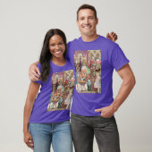 ヴィンテージの女王ワンダーランドのハート Tシャツ (ユニセックス)