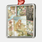 ヴィンテージの妖精および人魚 メタルオーナメント (左)
