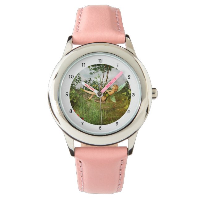 ヴィンテージの妖精がスイング中 腕時計 (正面)