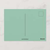 ヴィンテージの妖精とさくらんぼの花新年おめでとう ポストカード (裏面)