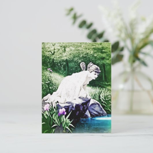 ヴィンテージの妖精のポストカード ポストカード (スタンド正面)