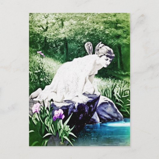 ヴィンテージの妖精のポストカード ポストカード (正面)