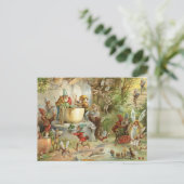 ヴィンテージの妖精の宴 ポストカード (スタンド正面)