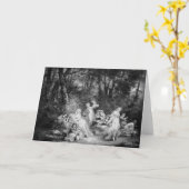 ヴィンテージの妖精の森の妖精 カード (黄色い花)