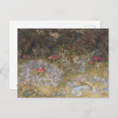 ヴィンテージの妖精の輪とキノコのポストカード ポストカード (正面/裏面)