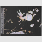 ヴィンテージの妖精オンバブルズ&ファンタジー城 薄葉紙 (正面)