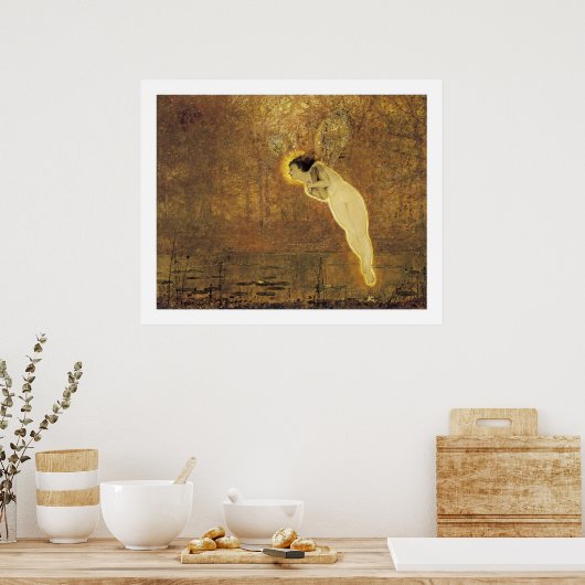 ヴィンテージの妖精「アイリス、虹の精霊」 ポスター (キッチン)