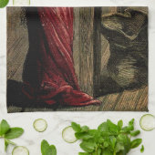 ヴィンテージの妖精 キッチンタオル (折り畳み)