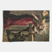 ヴィンテージの妖精 キッチンタオル (横)