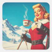 ヴィンテージの娘 スクエアシール (正面)