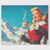 ヴィンテージの娘 ラッピングペーパー (フラット)