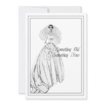 ヴィンテージの婚礼衣裳のブライダルシャワー古い何か