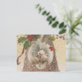 ヴィンテージの嬉しいクリスマスベル シーズンポストカード (スタンド正面)