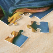 ヴィンテージの子どもがイエス・キリストに花を持って来る ジグソーパズル (側面)