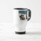 ヴィンテージの子どもたちがクリスマスの冬を過ごす トラベルマグ (正面右)