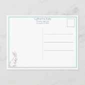 ヴィンテージの子どもたち（イースターバニーと卵） ポストカード (裏面)