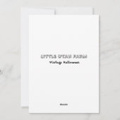 ヴィンテージの子どもたち（ハロウィーンのグリーティングカード） シーズンカード (裏面)