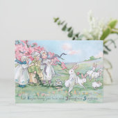 ヴィンテージの子どもたち(白いイースターバニー) シーズンカード (スタンド正面)