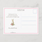 ヴィンテージの子どもたち（白いイースターバニー） ポストカード (裏面)