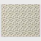 ヴィンテージの子どものスキーの冒険 ラッピングペーパー (フラット)