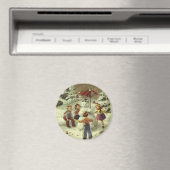 ヴィンテージの子どもの雪だるま マグネット (インサイチュ (食洗機))