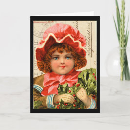 「ヴィンテージの子どもクリスマスカード」 シーズンカード