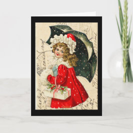 「ヴィンテージの子どもクリスマスカード」 シーズンカード
