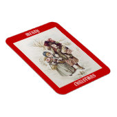 ヴィンテージの子どもメリークリスマスマグネット マグネット (右側)