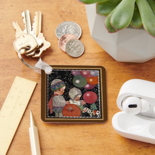 ヴィンテージの子ども誕生会、風船やおもちゃなど キーホルダー (デスク)