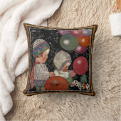 ヴィンテージの子ども誕生会、風船やおもちゃなど クッション (ブランケット)