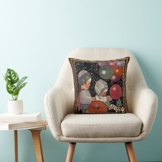 ヴィンテージの子ども誕生会、風船やおもちゃなど クッション (椅子)