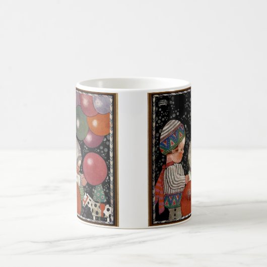 ヴィンテージの子ども誕生会、風船やおもちゃなど コーヒーマグカップ (中央)