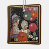 ヴィンテージの子ども誕生会、風船やおもちゃなど セラミックオーナメント (左)