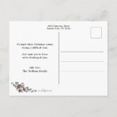 ヴィンテージの子をウィンドウに表示/クリスマスリース ポストカード (裏面)