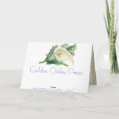 ヴィンテージの子ネコのバースデー・カード カード (裏面)