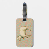 ヴィンテージの子ヒツジの芸術 ラゲッジタグ (裏面縦)