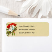 ヴィンテージの子供たちがホーリーの枝に座る ラベル (インサイチュ)