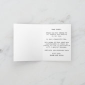 ヴィンテージの子供たちの庭でのキス サンクス サンキューカード (内部)