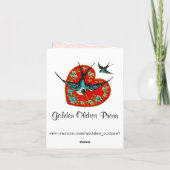 ヴィンテージの子供のバレンタインカード シーズンカード (裏面)