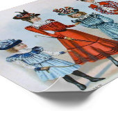 ヴィンテージの子供のファッション1890年代 ポスター (角)