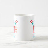 ヴィンテージの子供へかわいいロボットおもちゃ コーヒーマグカップ (中央)