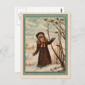 ヴィンテージの子供用プリマーイラスト ポストカード (正面/裏面)