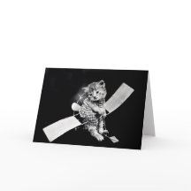 ヴィンテージの子犬および子ネコのメッセージカード