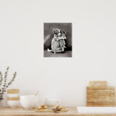 ヴィンテージの子犬のポスター ポスター (キッチン)