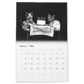 ヴィンテージの子犬及び子ネコのカスタムによって印刷されるカレンダー カレンダー (2月 2026)
