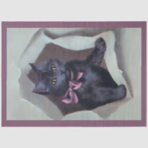 ヴィンテージの子猫のギフトラップかわいい